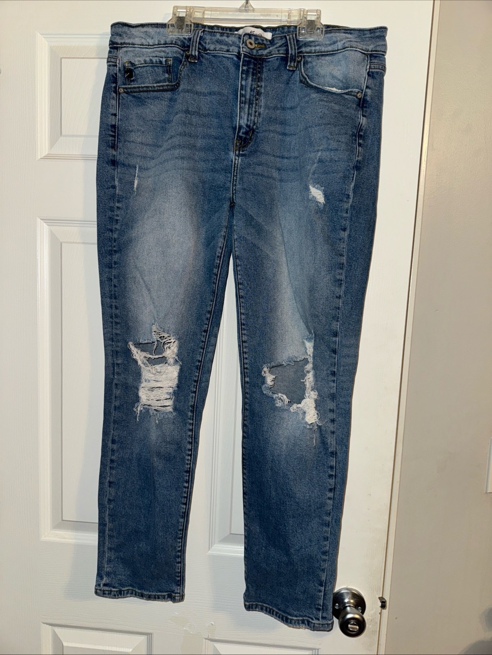 KanCan Medium Blue Distressed Skinny Jeans